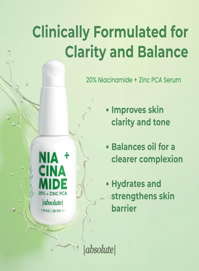 Absolute 20% Niacinamide + 1% Zinc PCA Serum – High-Strength Oil-Balancing Serum for Smoother, More Even-Looking Skin - Image 2